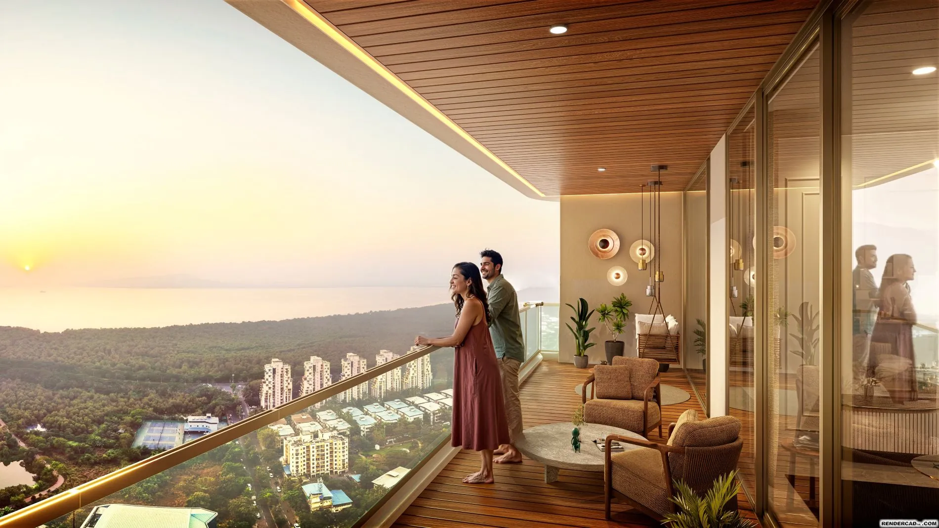 Balcony Ocean View – Sai Palm View Nerul